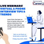 Virtual & Phone Interview Tips & Trends (Live Webinar)