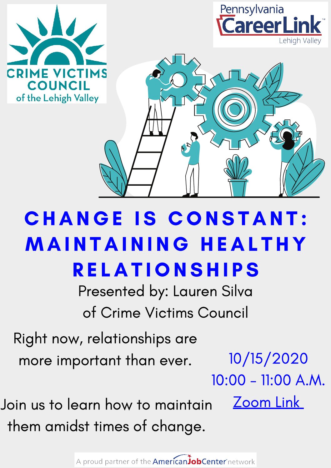 Change is Constant: Maintaining Healthy Relationships (Live Webinar)
