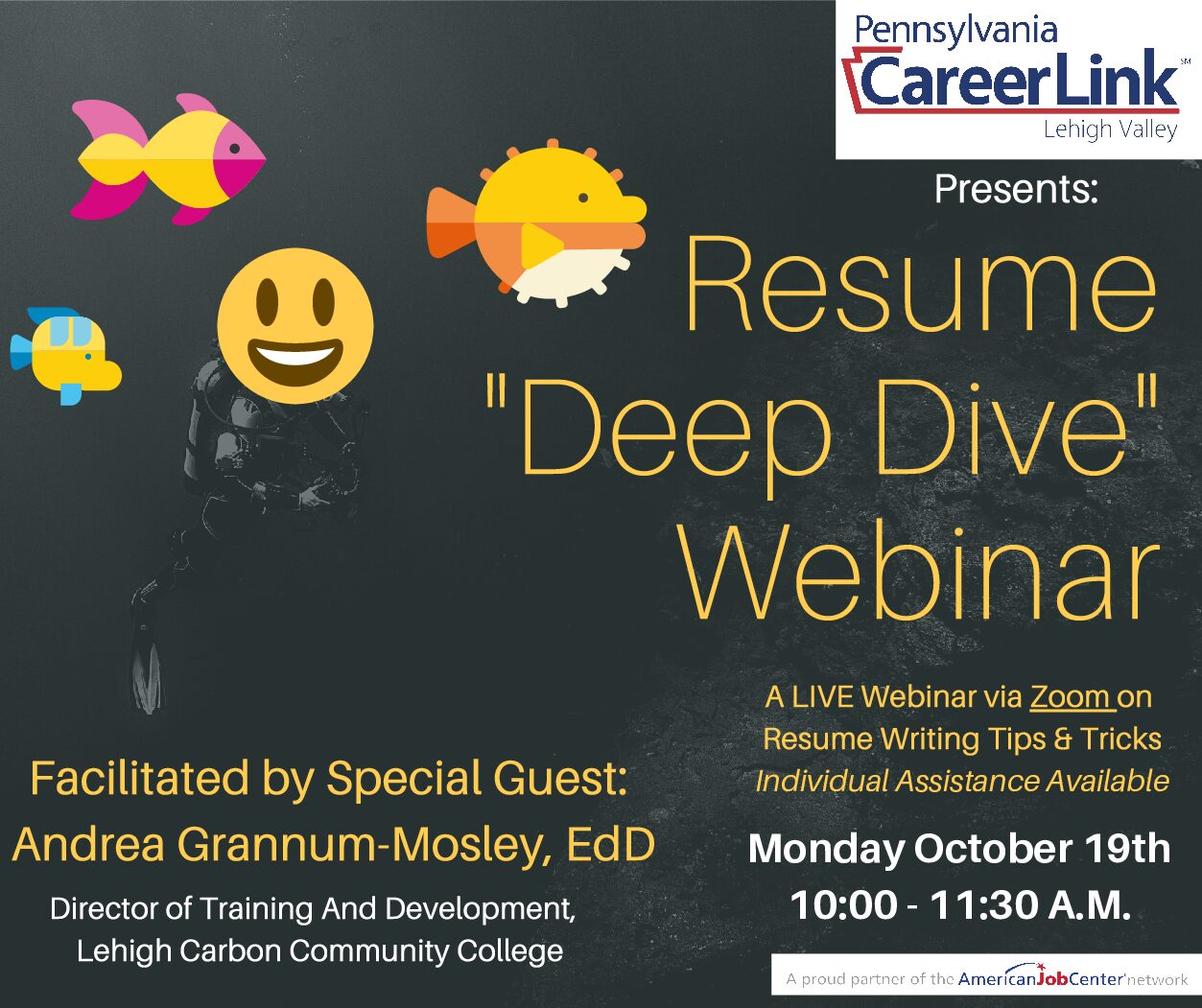 Resume "Deep Dive" with Andrea Grannum-Mosley, LCCC (Live Webinar)