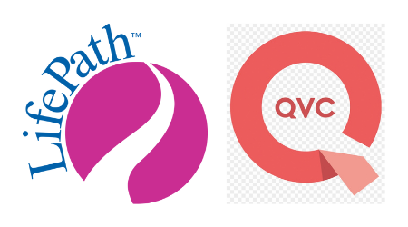 LIfePath logo and QVC logo