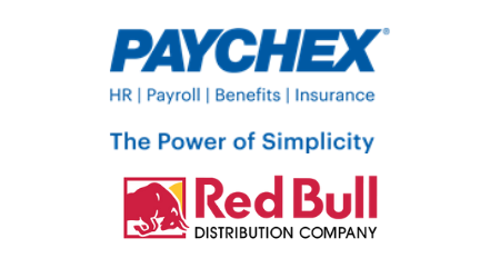 Paychex and Red Bull Distribution logo