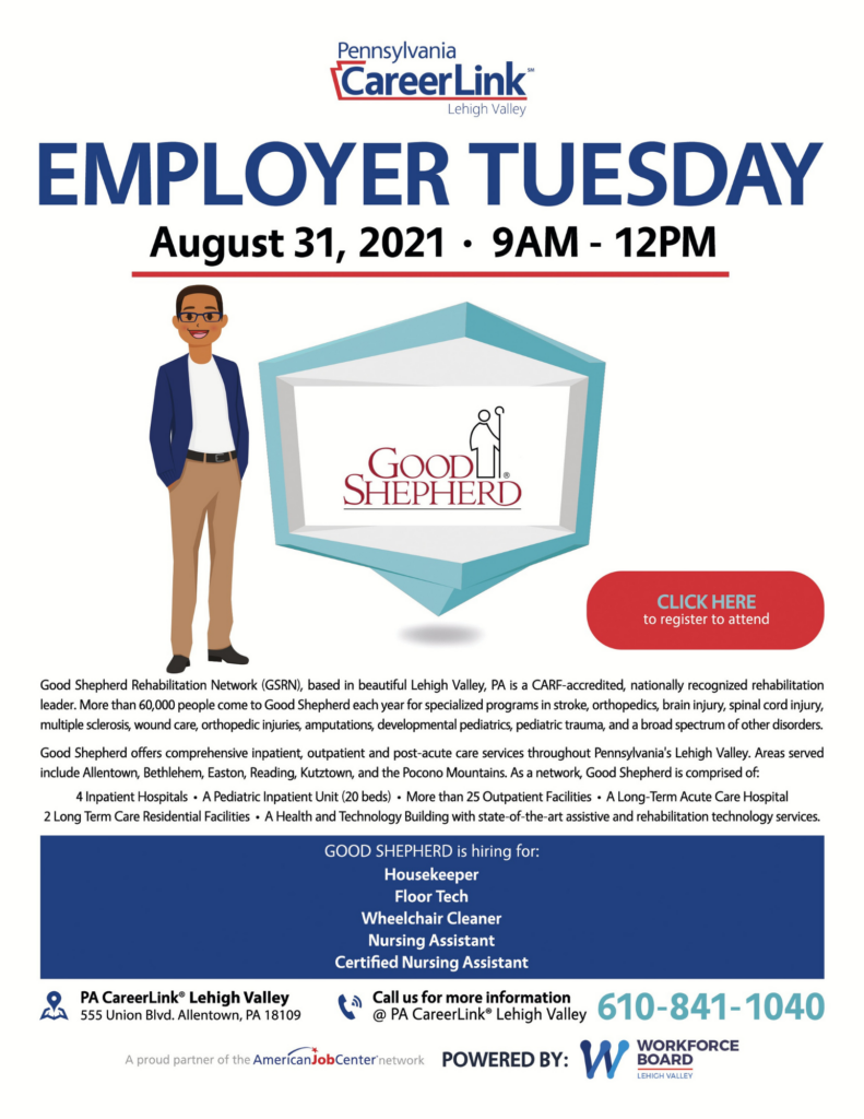 Employer Tuesday August 31 AM session flyer