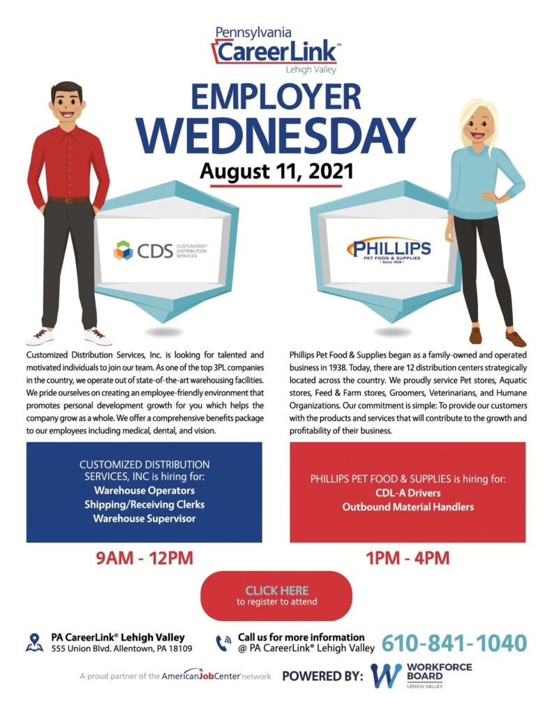 Employer Wednesday August 11 Flyer