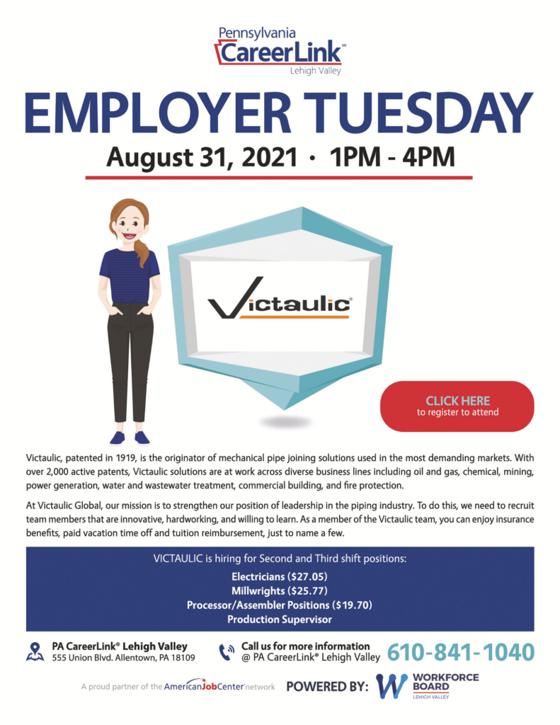 August 31 Employer Tuesday Victaulic Flyer