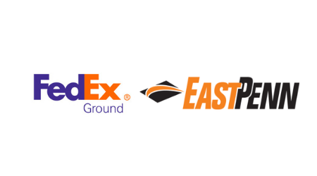 FedEx Ground and East Penn logos
