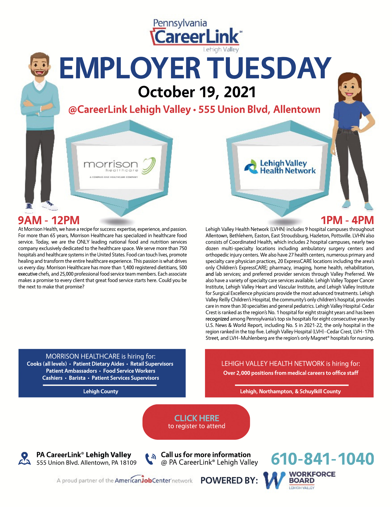 Employer Tuesday October 19 flyer