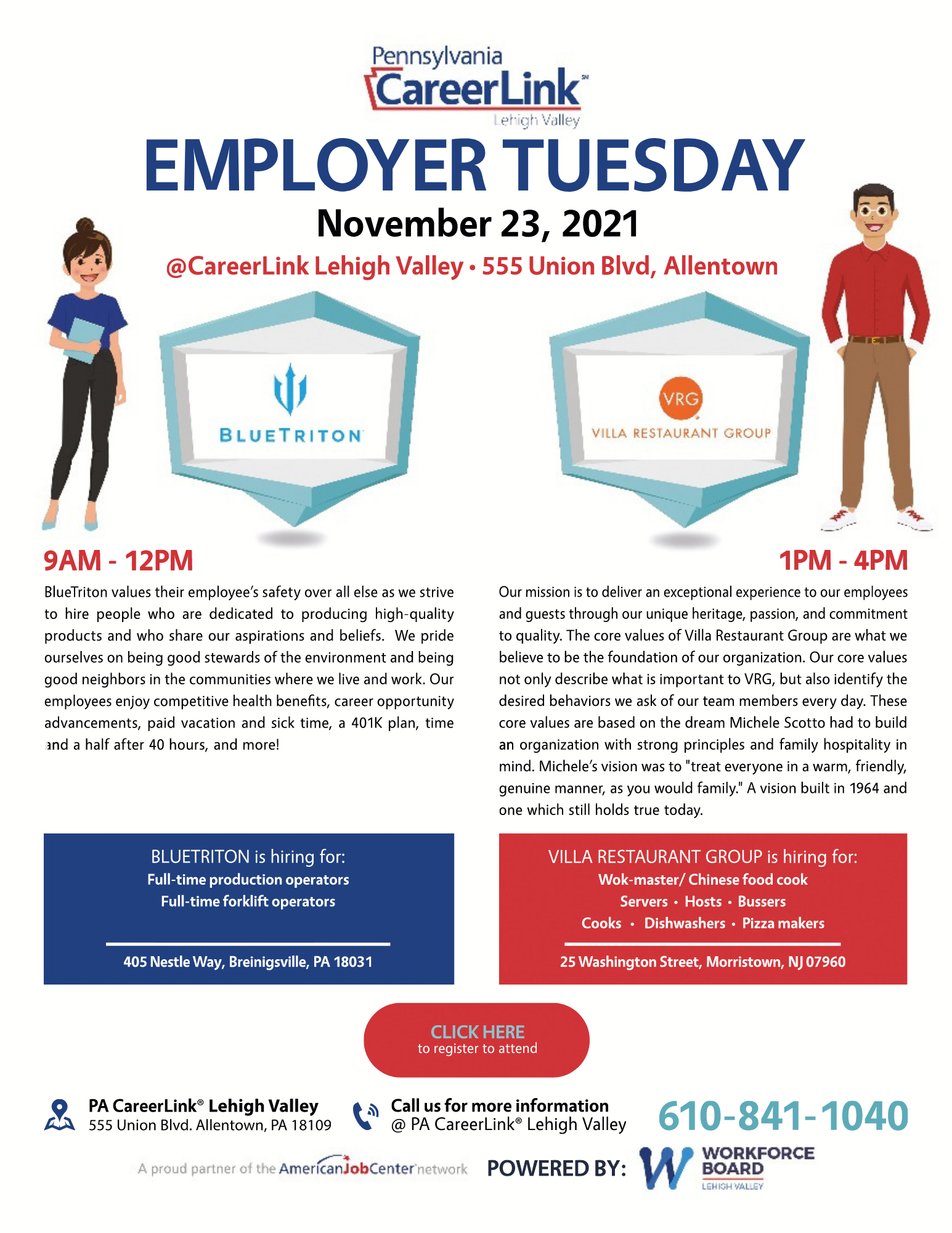 November 23 Employer Tuesday flyer
