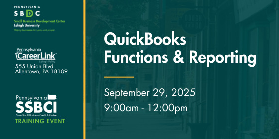QuickBooks: Key Functions & Reports (In-person & Virtual Training)