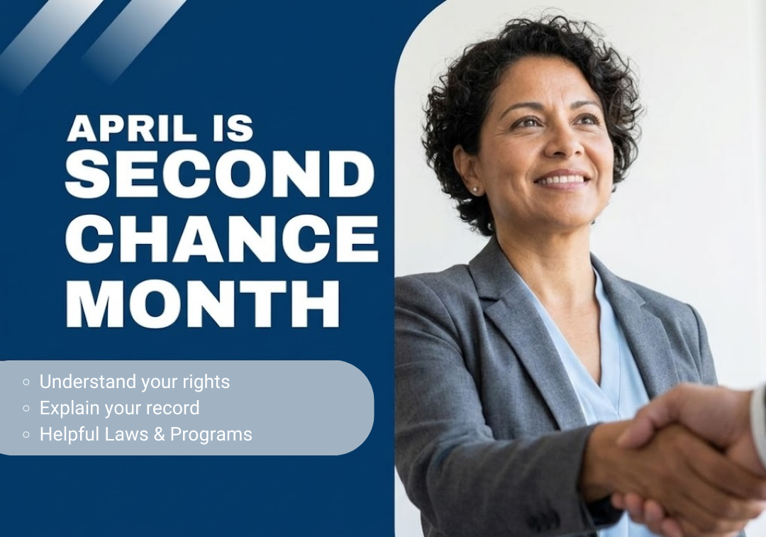 Navigating Second Chance Employment: Know Your Rights and Unlock Opportunities (In Person & Virtual)